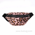 Girls Winter Bag Women Leopard Grain Fuzzy Waist Pack Simple Tassel Bum Belt Faux Furry Chest Bags Adjustable Fanny Pack